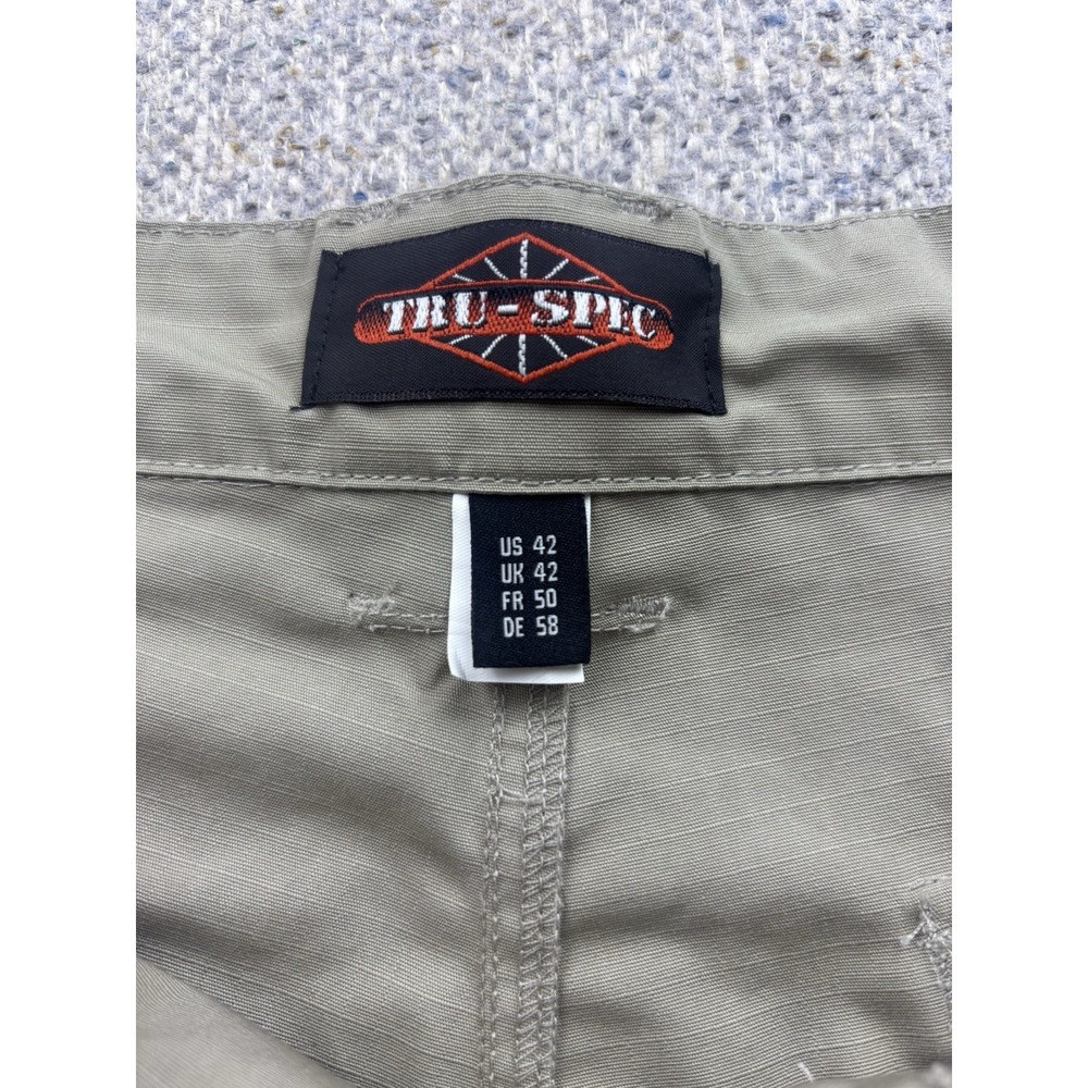 TRU-SPEC Khaki Beige Cargo Pants Mens Size 42 Work Or Play Ripstop - Picture 4 of 8
